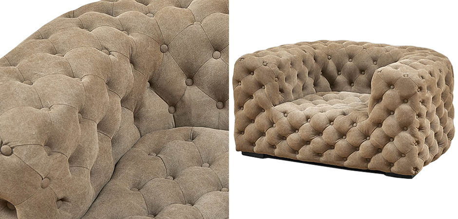 Кресло Soho Tufted Beige Armchair Кресло Soho Tufted Beige Armchair - Loft-Concept в Брянске