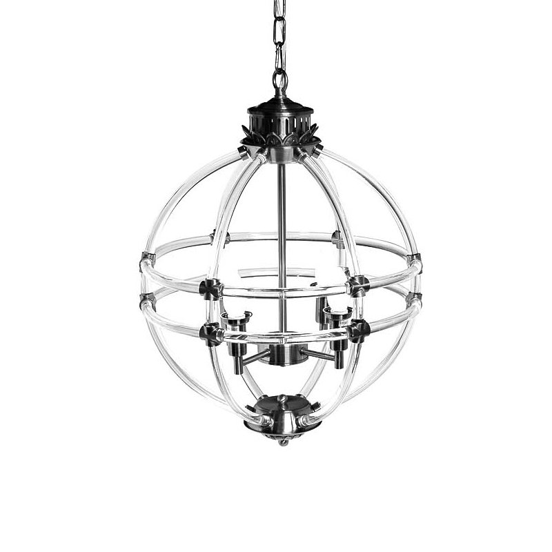Люстра Eichholtz Chandelier Impero Silver Никель Прозрачный Люстра Eichholtz Chandelier Impero Silver Никель Прозрачный в Брянске | Loft Concept