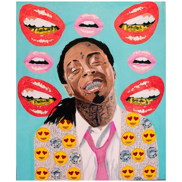 Картина Lil Wayne with Diamonds and Emoji Jacket on Grills Background Мульти Картина Lil Wayne with Diamonds and Emoji Jacket on Grills Background Мульти в Брянске | Loft Concept