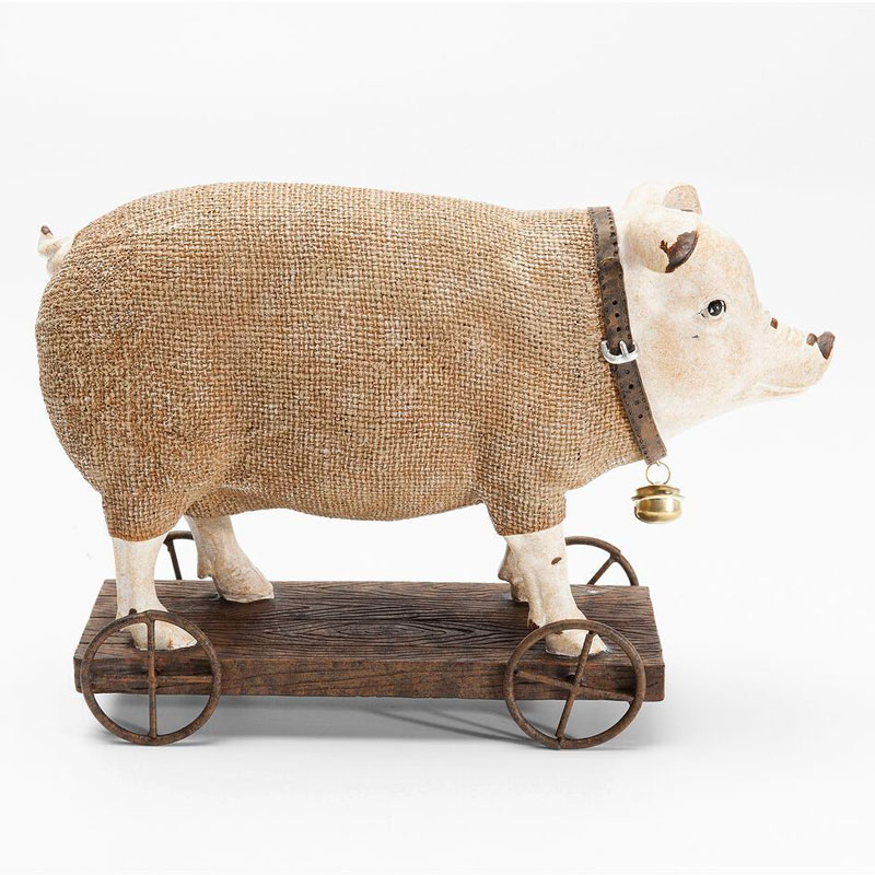 Статуэтка поросенок Brown pig Коричневый ivory ( слоновая кость ) Статуэтка поросенок Brown pig Коричневый ivory ( слоновая кость ) в Брянске | Loft Concept