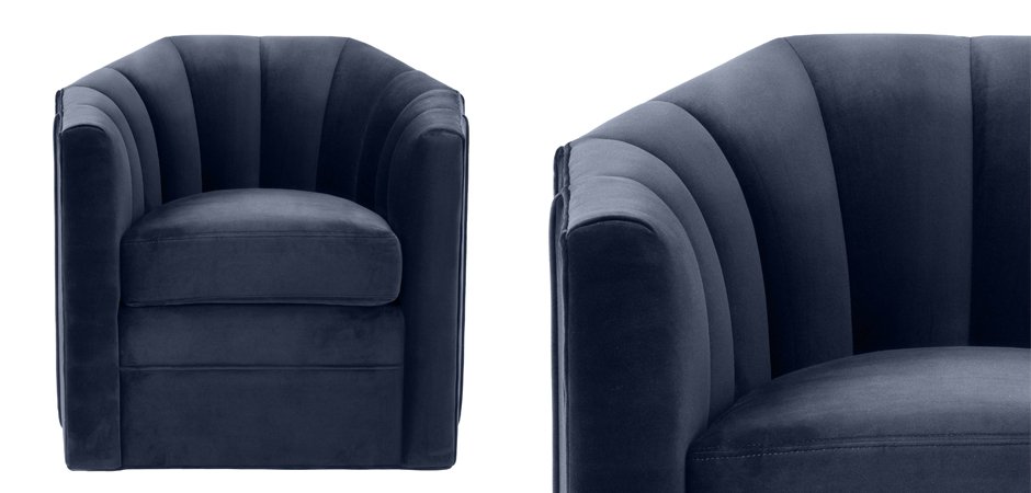 Кресло Eichholtz Chair Delancey Midnight Blue Кресло Eichholtz Chair Delancey Midnight Blue - Loft-Concept в Брянске