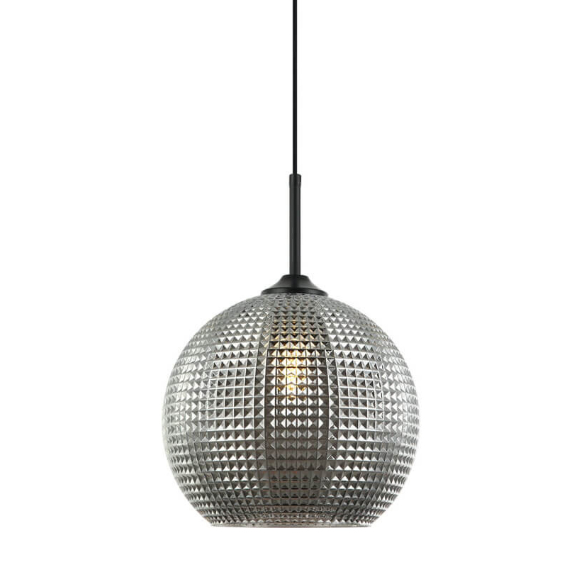 Подвесной светильник Crystal Galaxy Ball chrome glass Черный Серый Подвесной светильник Crystal Galaxy Ball chrome glass Черный Серый в Брянске | Loft Concept