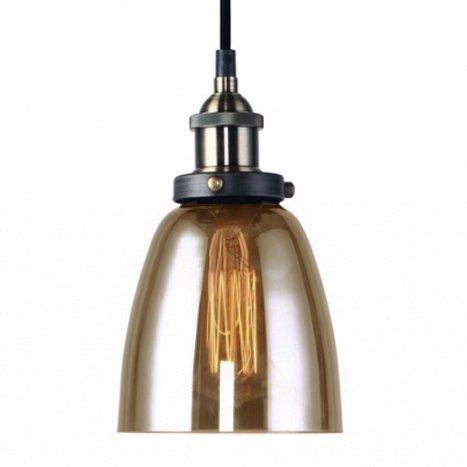 Подвесной светильник Smoke Glass Cloche Pendant Подвесной светильник Smoke Glass Cloche Pendant в Брянске | Loft Concept