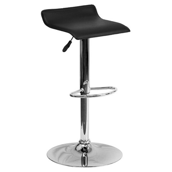 Барный стул Chrome And Black Bar Stool Серебряный Барный стул Chrome And Black Bar Stool Серебряный в Брянске | Loft Concept