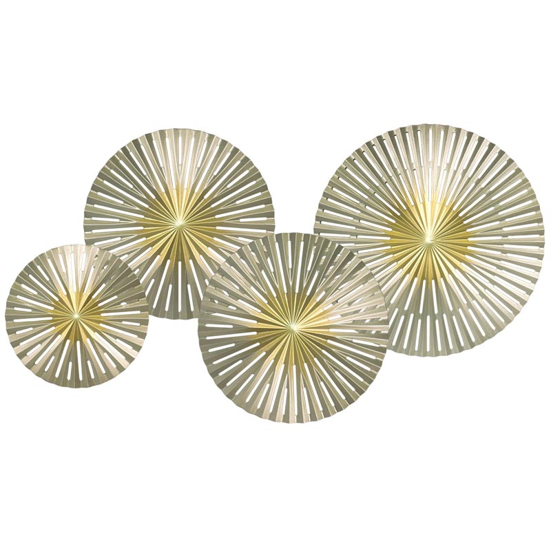 Арт-объект Apollo Gold and Silver Wall Plaque Disc gap 4 Золотой Серебряный Арт-объект Apollo Gold and Silver Wall Plaque Disc gap 4 Золотой Серебряный в Брянске | Loft Concept