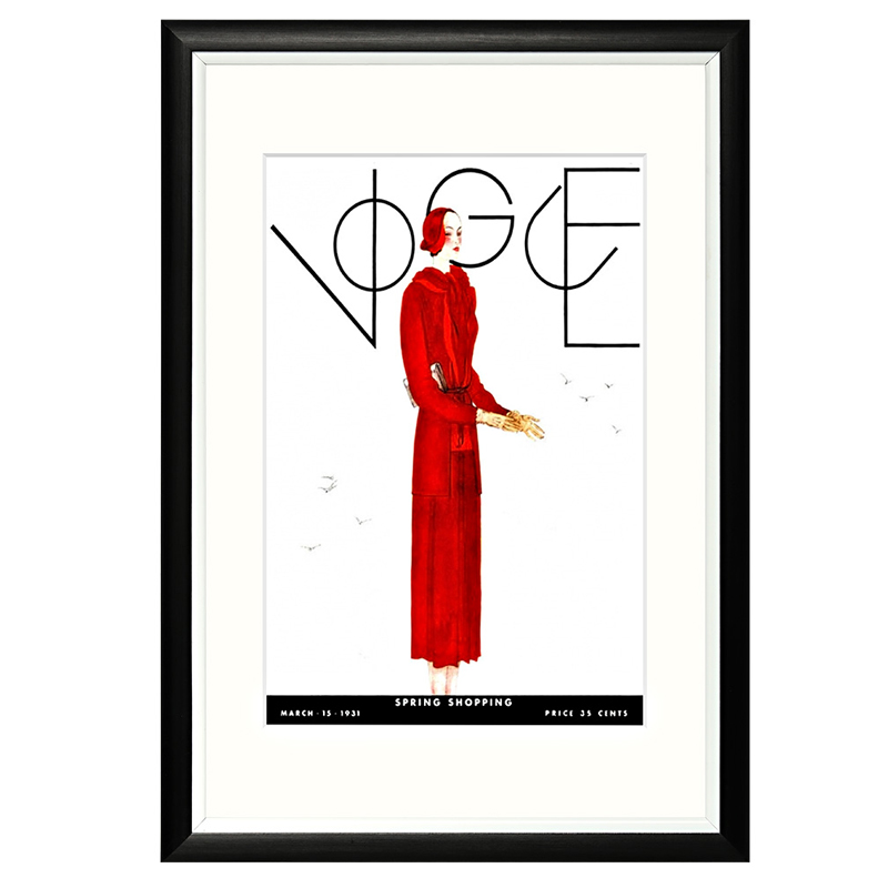 Постер Vogue March 1931 Черный Белый Красный Постер Vogue March 1931 Черный Белый Красный в Брянске | Loft Concept