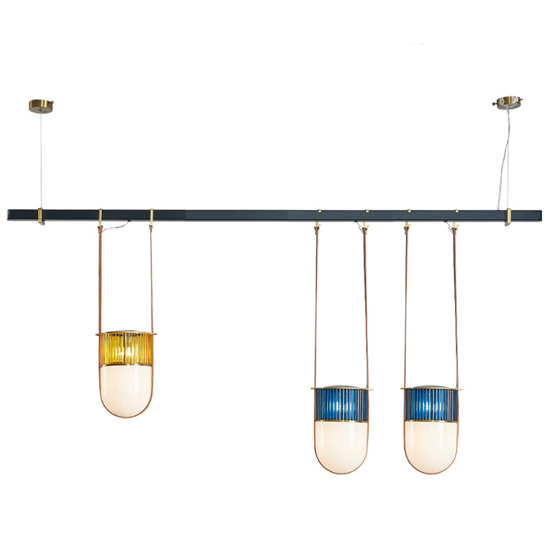 Dario Chandelier line Черный Синий Желтый Зеленый Dario Chandelier line Черный Синий Желтый Зеленый в Брянске | Loft Concept