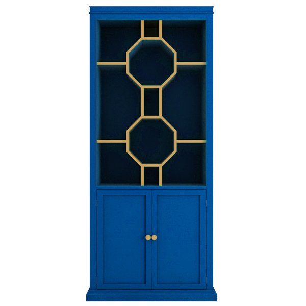 Стеллаж Art Deco Vitrine Синий Стеллаж Art Deco Vitrine Синий в Брянске | Loft Concept