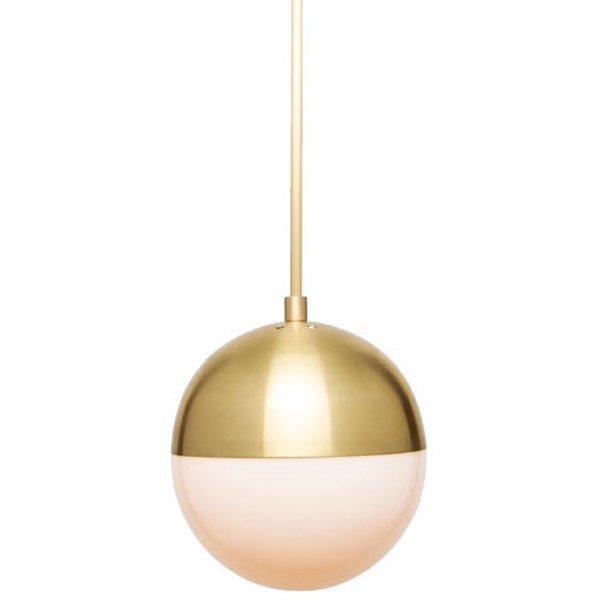 Подвесной светильник Cedar & Moss Pendant Lamp Латунь Прозрачный белый Подвесной светильник Cedar & Moss Pendant Lamp Латунь Прозрачный белый в Брянске | Loft Concept