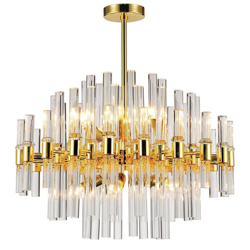 Люстра Luxxu Waterfall Round suspension Прозрачное Стекло Золотой Люстра Luxxu Waterfall Round suspension Прозрачное Стекло Золотой в Брянске | Loft Concept