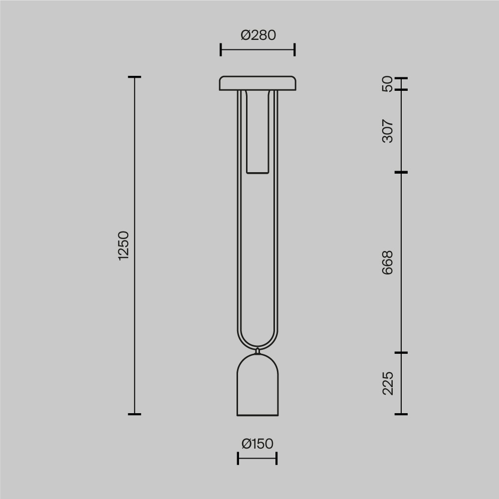 Напольный торшер светодионый Ikebana 3000К 24Вт в Брянске