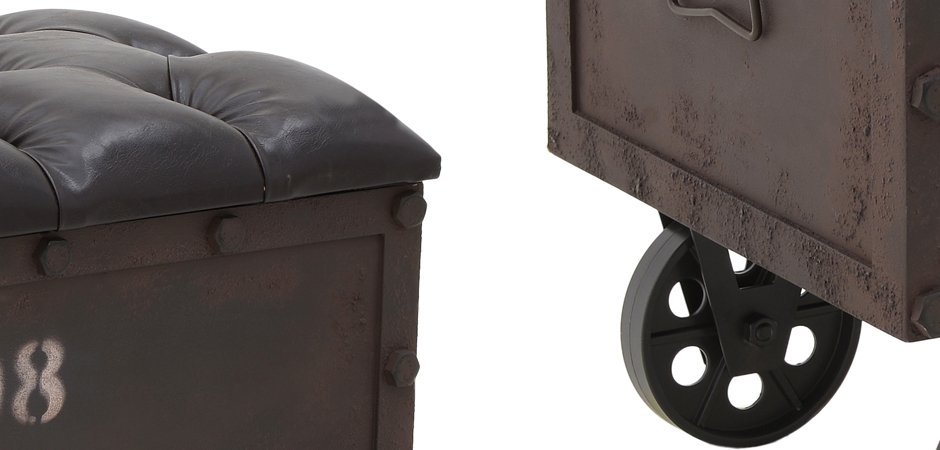 Пуф-бокс Loft Industrial Wheel Пуф-бокс Loft Industrial Wheel - Loft-Concept в Брянске