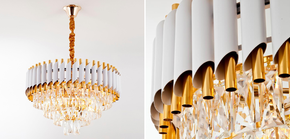 Круглая многоярусная люстра Empire Crystal Gold Круглая многоярусная люстра Empire Crystal Gold - Loft-Concept в Брянске