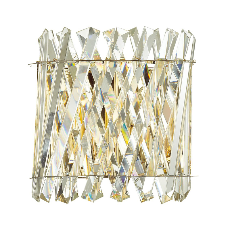 Бра Crystal Crossed Stripes Gold Золотой в Брянске | Loft Concept 