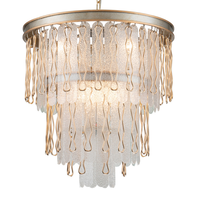Люстра Abel Chandelier 60 Золотой Серебряный Прозрачный Люстра Abel Chandelier 60 Золотой Серебряный Прозрачный в Брянске | Loft Concept
