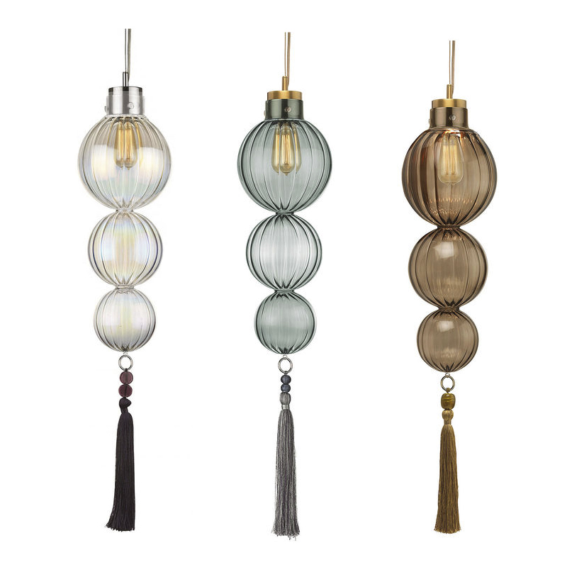 Подвесной светильник Heathfield Lighting - Medina Pendant Хром Латунь Прозрачный Коричневый Голубой Подвесной светильник Heathfield Lighting - Medina Pendant Хром Латунь Прозрачный Коричневый Голубой в Брянске | Loft Concept