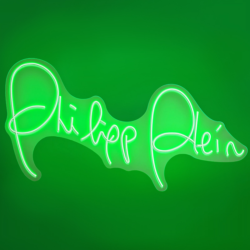 Неоновая настенная лампа Neon Philipp Plein Белый Зеленый Неоновая настенная лампа Neon Philipp Plein Белый Зеленый в Брянске | Loft Concept