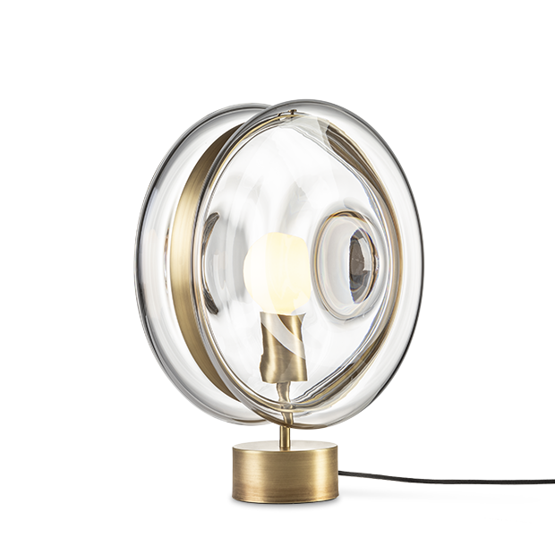 Настольная лампа Bomma Orbital Table Lamp Синий Серый Прозрачный Золотой Настольная лампа Bomma Orbital Table Lamp Синий Серый Прозрачный Золотой в Брянске | Loft Concept