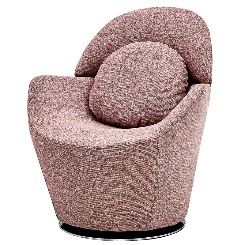 Кресло Daisy Chair Розовый пастельный Черный в Брянске | Loft Concept 