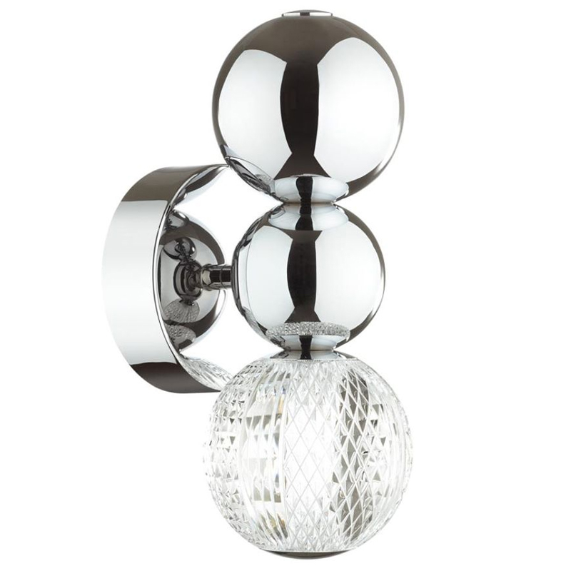 Светодиодное бра Crystal Globule Small Хром Хром Прозрачный Светодиодное бра Crystal Globule Small Хром Хром Прозрачный в Брянске | Loft Concept