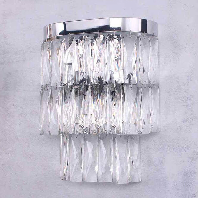Бра Crystal Pendants Regena Chrome Wall Lamp Хром Прозрачный (Transparent) Бра Crystal Pendants Regena Chrome Wall Lamp Хром Прозрачный (Transparent) в Брянске | Loft Concept