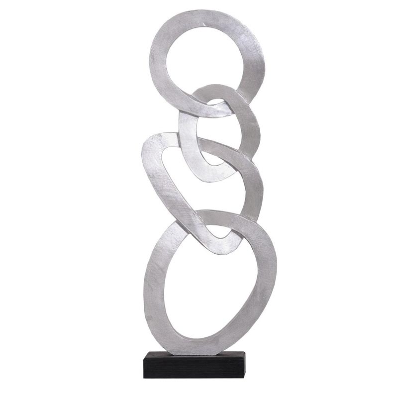 Статуэтка Anillos Statuette silver II Серебряный Черный Статуэтка Anillos Statuette silver II Серебряный Черный в Брянске | Loft Concept