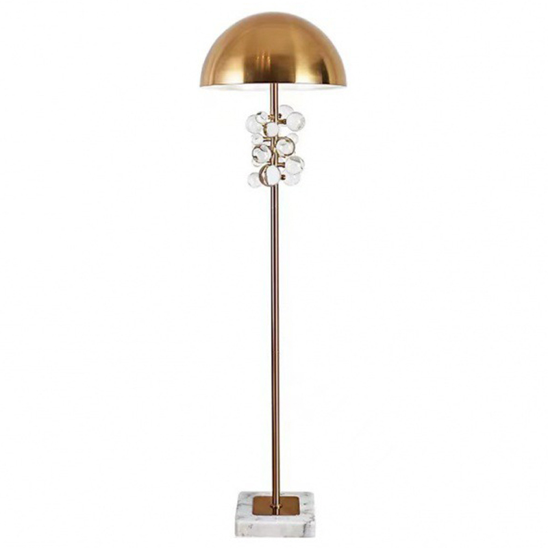 Торшер Globo Fllor Lamp Золотой Прозрачное Стекло в Брянске | Loft Concept 