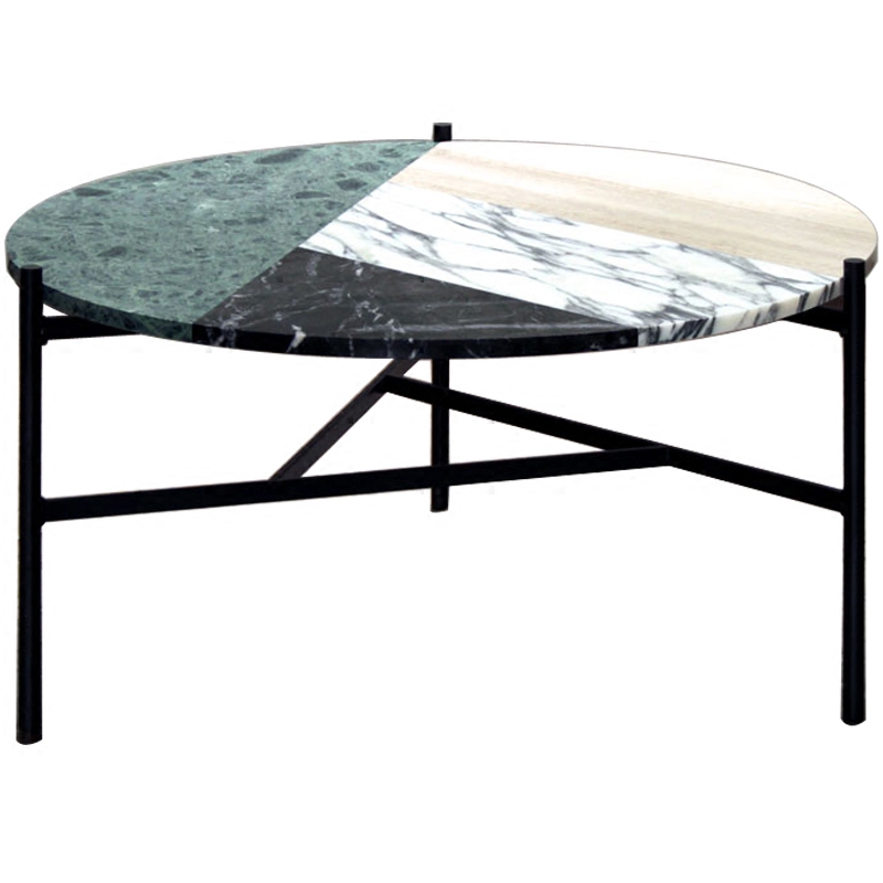Кофейный стол Marble Combination Coffee Table Черный Мульти Кофейный стол Marble Combination Coffee Table Черный Мульти в Брянске | Loft Concept