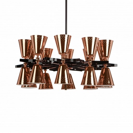 Потолочный светильник Charles 20 Suspension Light Медь Черный Потолочный светильник Charles 20 Suspension Light Медь Черный в Брянске | Loft Concept