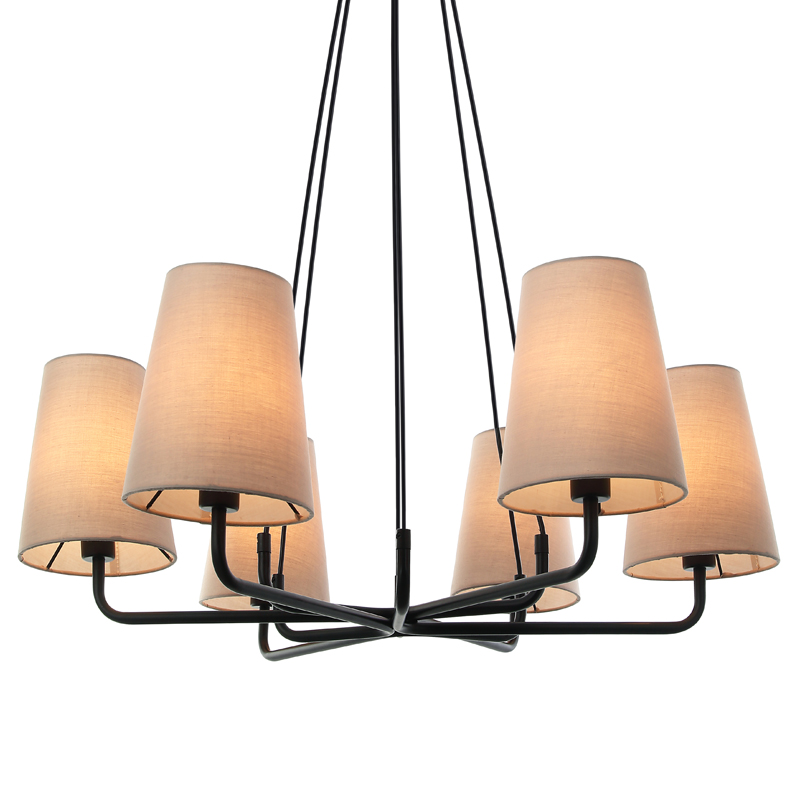 Люстра Orelin Chandelier Черный Бежевый Люстра Orelin Chandelier Черный Бежевый в Брянске | Loft Concept