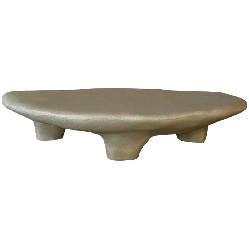 Кофейный стол Stone Coffee Table White Бежево-серый Кофейный стол Stone Coffee Table White Бежево-серый в Брянске | Loft Concept