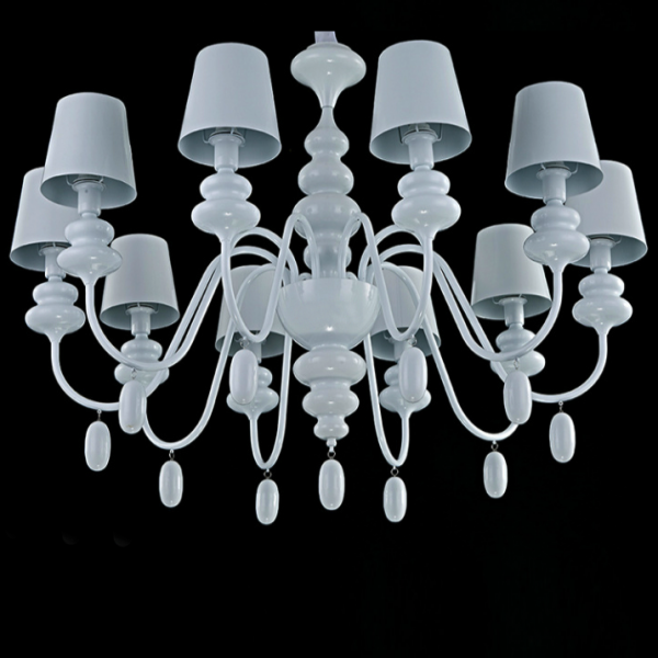 Люстра Masiero Eva Chandelier 10 Белый Люстра Masiero Eva Chandelier 10 Белый в Брянске | Loft Concept
