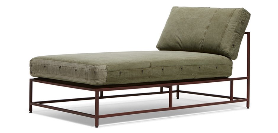 Кушетка Olive Military Fabric Sectional Lounge Кушетка Olive Military Fabric Sectional Lounge - Loft-Concept в Брянске