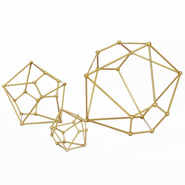Аксессуар Polygon Abstraction Золотой Аксессуар Polygon Abstraction Золотой в Брянске | Loft Concept