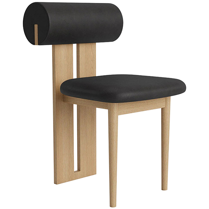 Стул Behemo Black Fabric Chair Древесина Черный Стул Behemo Black Fabric Chair Древесина Черный в Брянске | Loft Concept