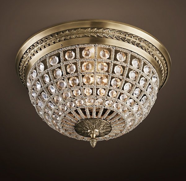 Потолочный светильник RH 19th c. Casbah Crystal Top 43 Темная бронза винтаж Потолочный светильник RH 19th c. Casbah Crystal Top 43 Темная бронза винтаж в Брянске | Loft Concept