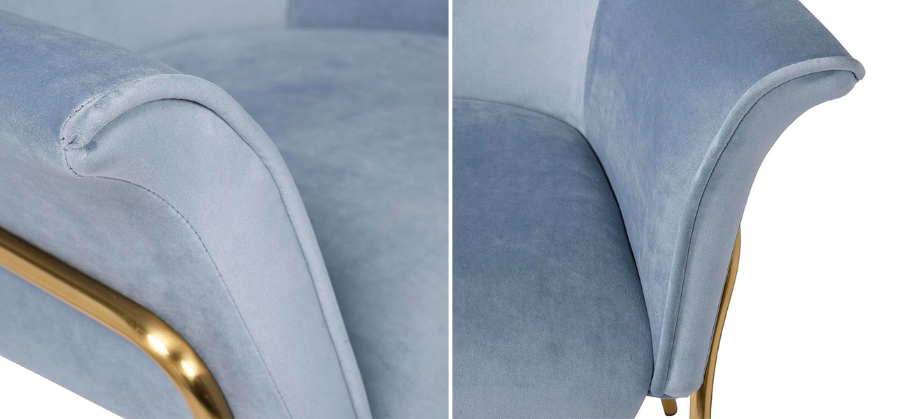 Кресло Butte-Chaumont GRAY-BLUE - фото №2