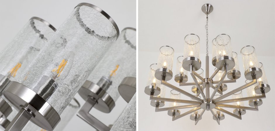 Люстра LIAISON TWO-TIER Chandelier 18 Silver Люстра LIAISON TWO-TIER Chandelier 18 Silver - Loft-Concept в Брянске