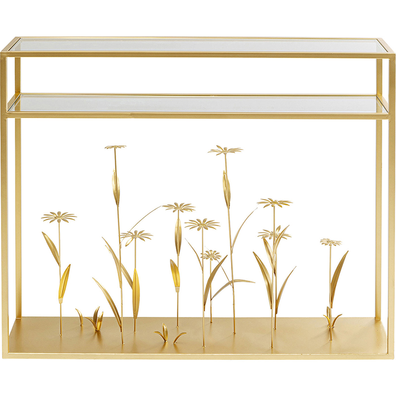 Консоль Golden Flowers Золотой Консоль Golden Flowers Золотой в Брянске | Loft Concept