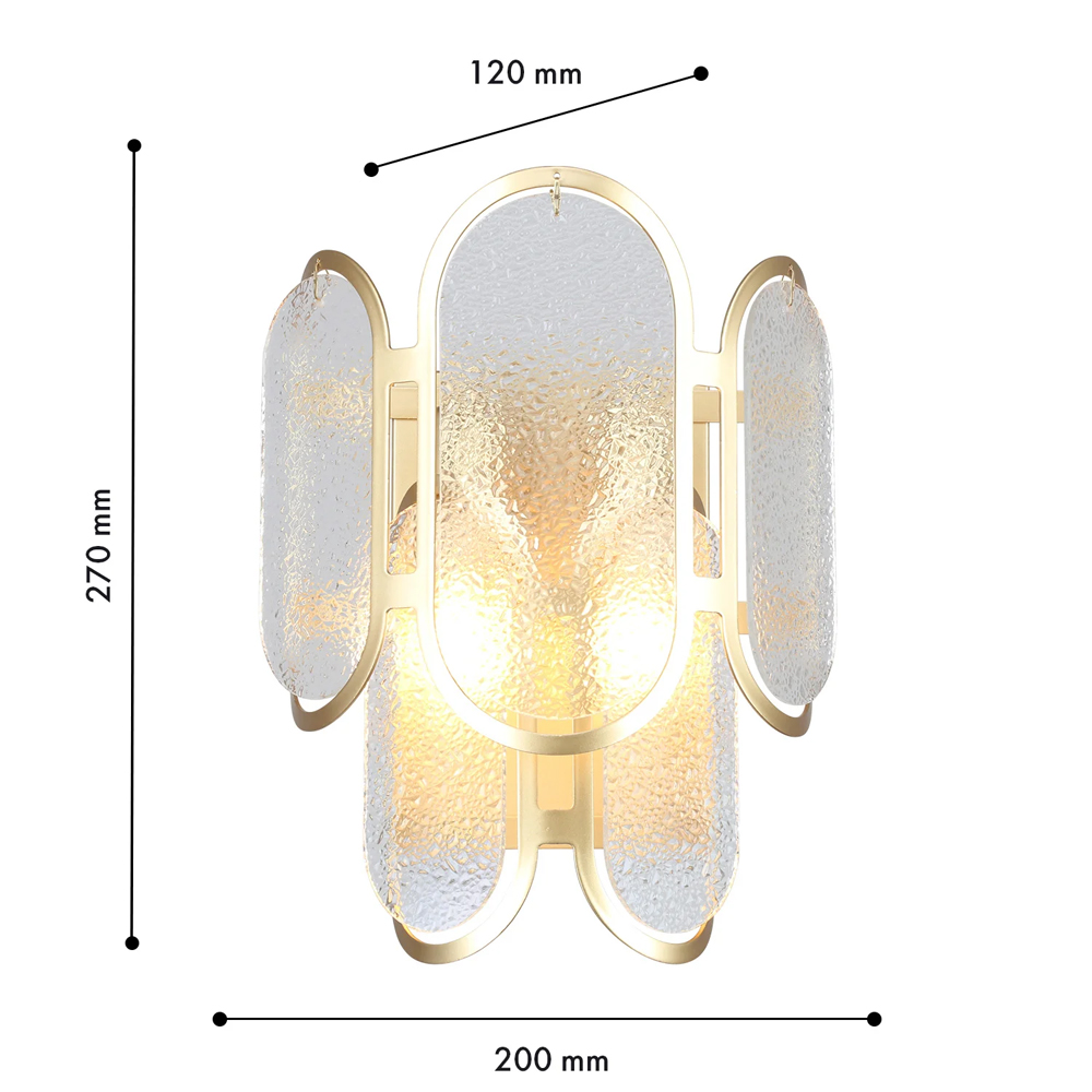 Бра из овальных элементов из непрозрачного стекла Conformation в Брянске