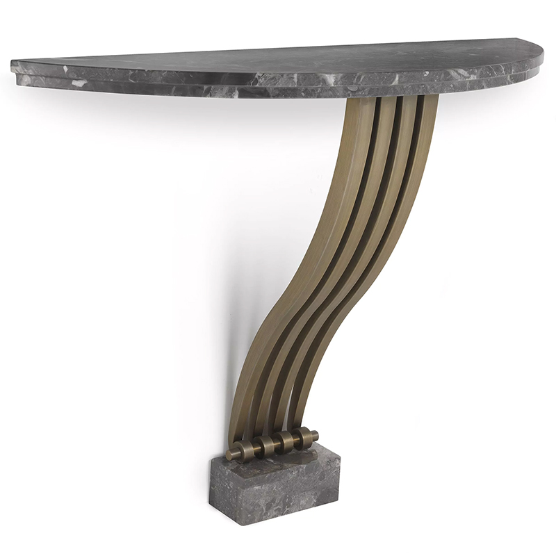 Консоль Eichholtz Console Table Renaissance Brass Серый Латунь Консоль Eichholtz Console Table Renaissance Brass Серый Латунь в Брянске | Loft Concept
