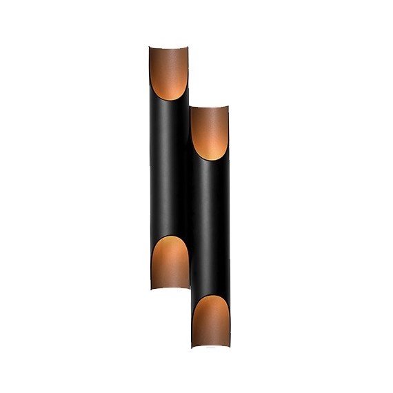 Бра Galliano Double by DELIGHTFULL Black Черный Золотой Бра Galliano Double by DELIGHTFULL Black Черный Золотой в Брянске | Loft Concept