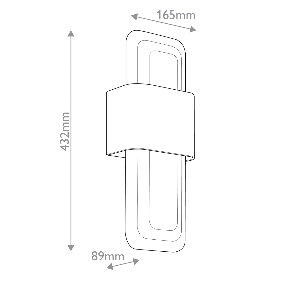Бра с прямоугольным стеклянным плафоном Kichler в Брянске