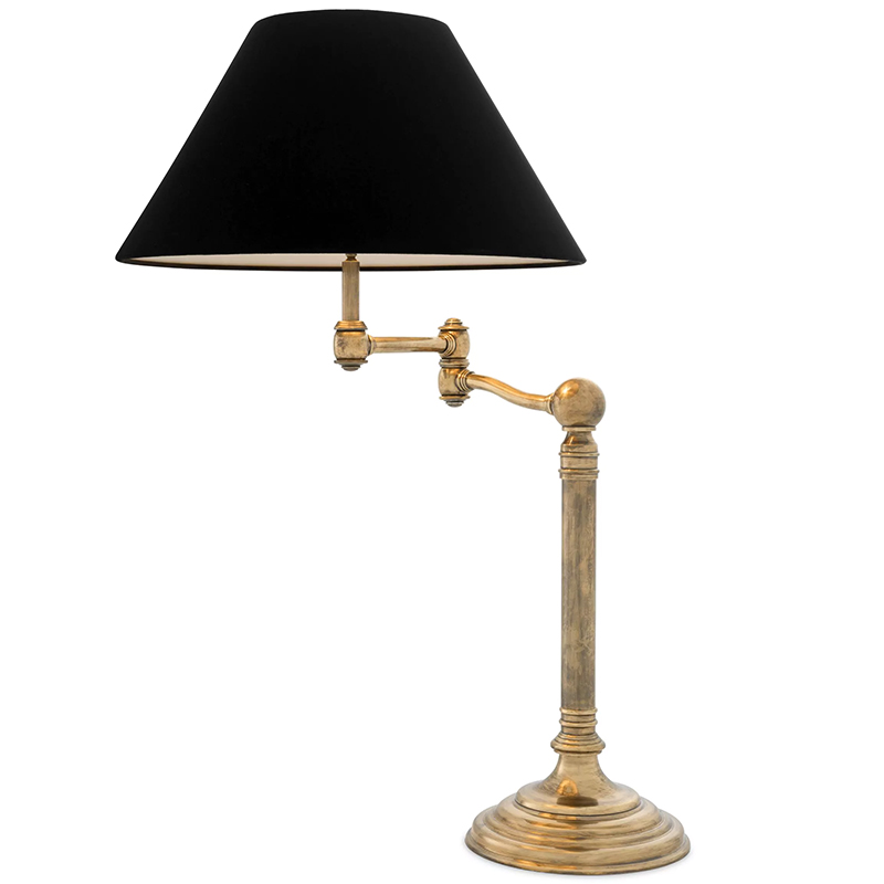 Настольная лампа Eichholtz Table Lamp Regis Латунь Винтажная латунь Черный Настольная лампа Eichholtz Table Lamp Regis Латунь Винтажная латунь Черный в Брянске | Loft Concept