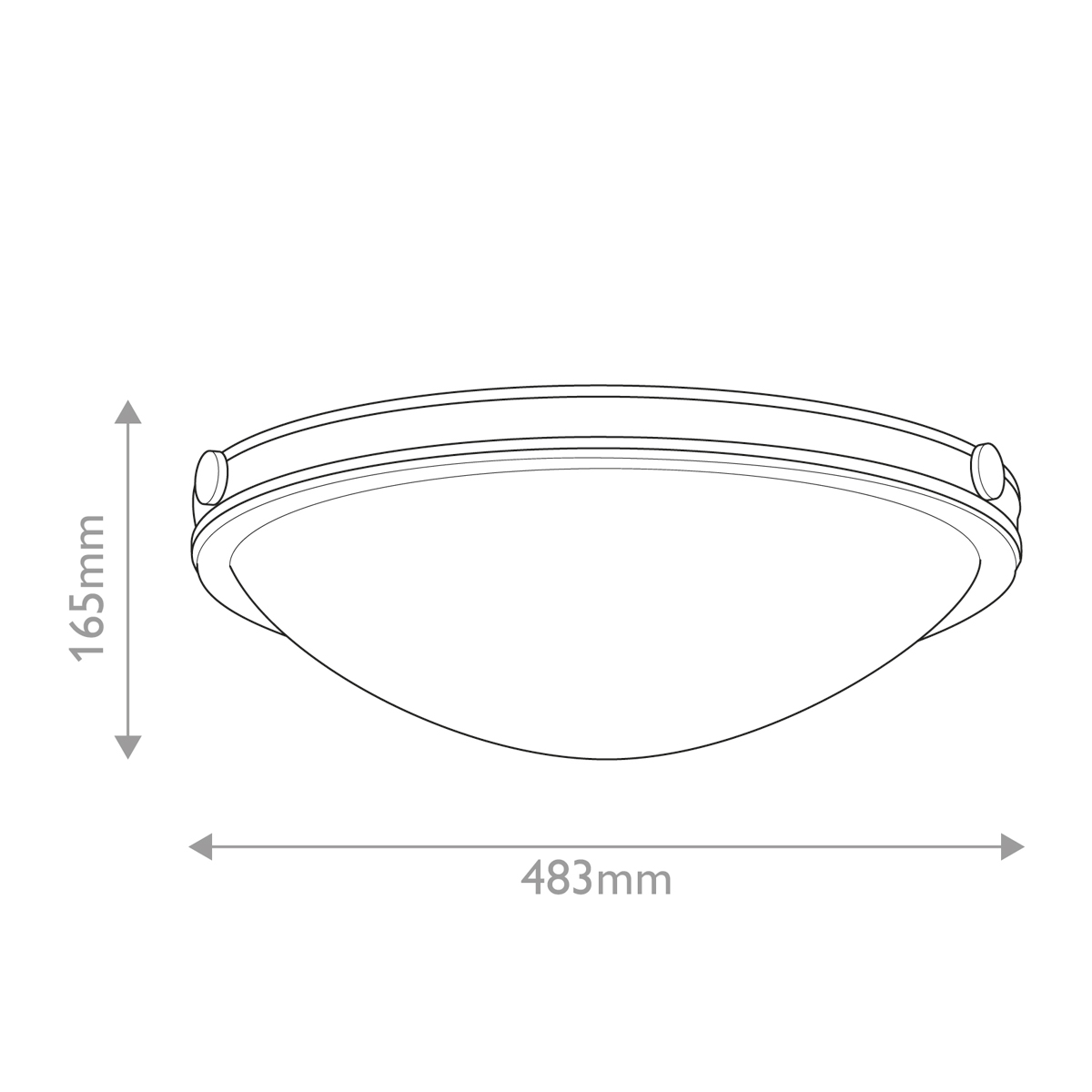 Потолочный светильник в форме неглубокой чаши с белым плафоном Hinkley в Брянске