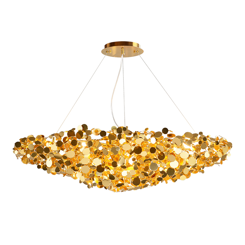 Люстра Godfreet Gold Chandelier Золотой Люстра Godfreet Gold Chandelier Золотой в Брянске | Loft Concept