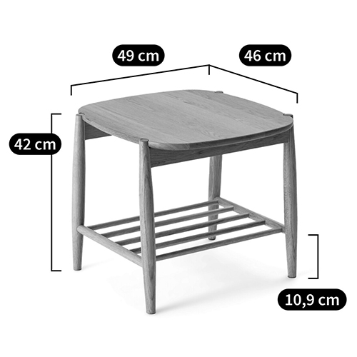 Приставной стол из массива дуба Reyer Side Table Приставной стол из массива дуба Reyer Side Table в Брянске