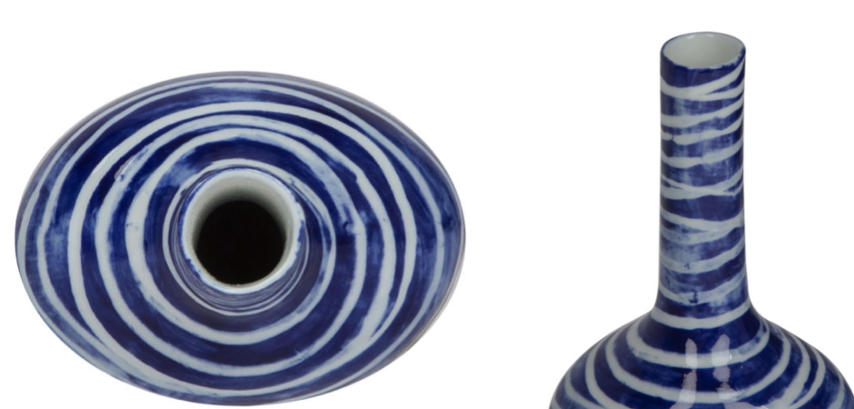 Ваза blue & white ornament Striped Bottle Ваза blue & white ornament Striped Bottle - Loft-Concept в Брянске