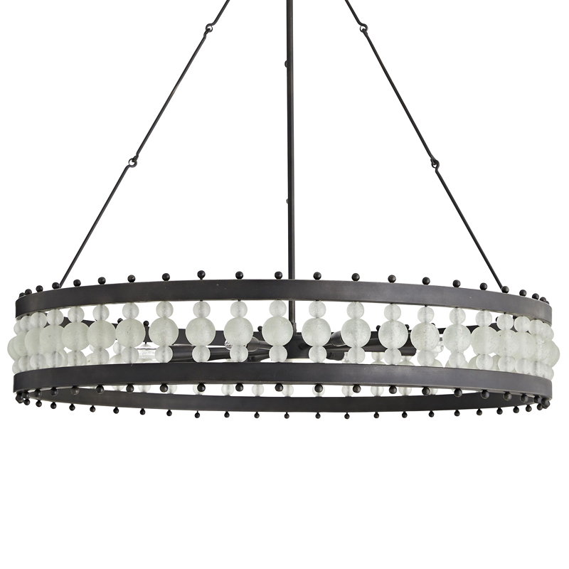 Люстра Arteriors ESME CHANDELIER Черный Прозрачный Люстра Arteriors ESME CHANDELIER Черный Прозрачный в Брянске | Loft Concept