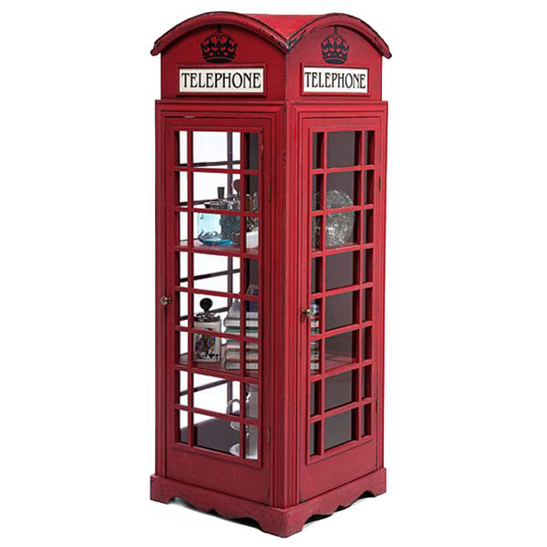 Витрина "Телефонная будка" London telephone box Красный (Red) Витрина "Телефонная будка" London telephone box Красный (Red) в Брянске | Loft Concept